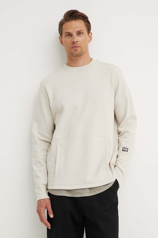 Bavlněná mikina G-Star béžová D24680.D562