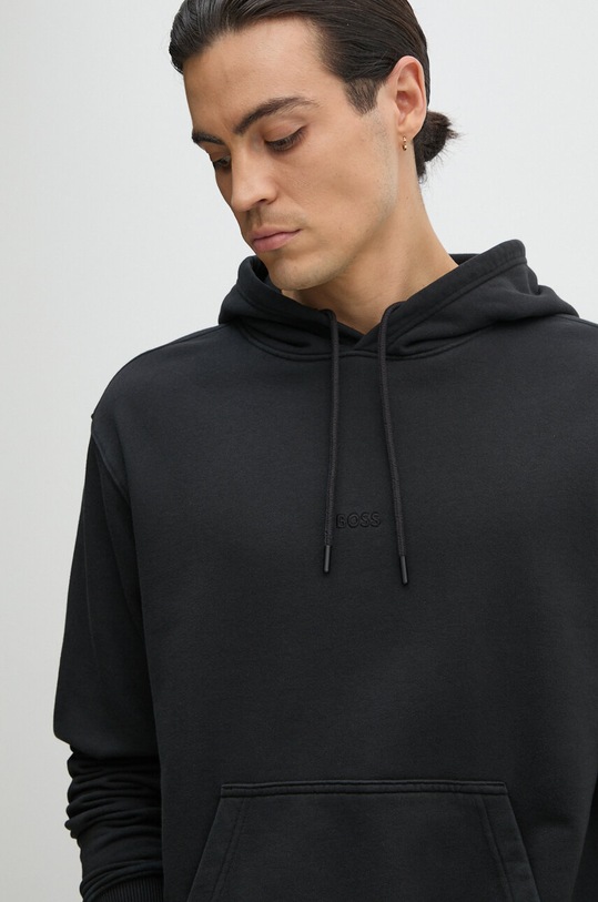 Boss Orange hanorac de bumbac negru 50521489