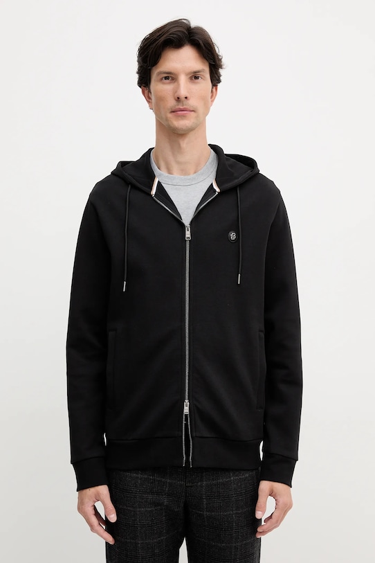BOSS bluza z kapturem czarny 50520303