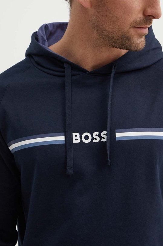 BOSS bluza bawełniana lounge 50521766 granatowy