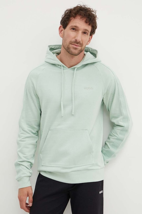 Хлопковая кофта HUGO хлопок зелёный 50520502