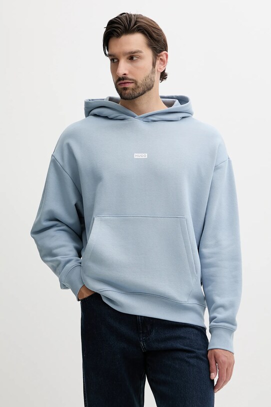 Hugo Blue pamut melegítőfelső 50510724 kék SS25