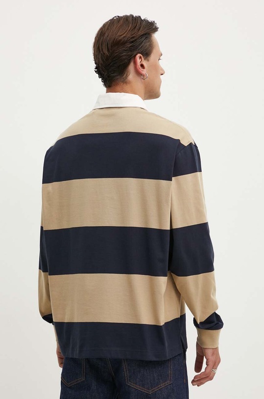 Odzież HUGO Blue longsleeve bawełniany 50516922 beżowy