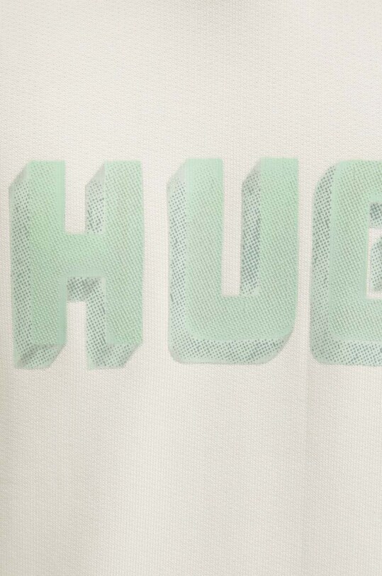 HUGO bluza bawełniana 50516655 beżowy