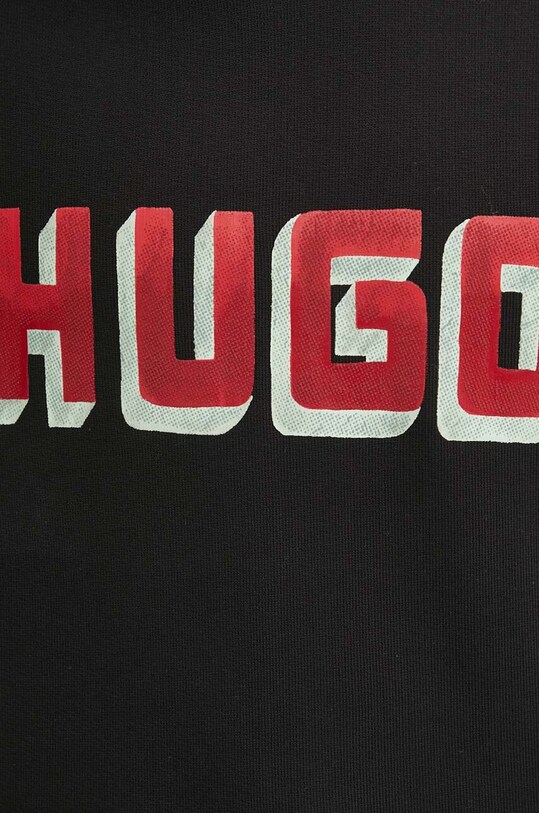 HUGO hanorac de bumbac 50516655 negru