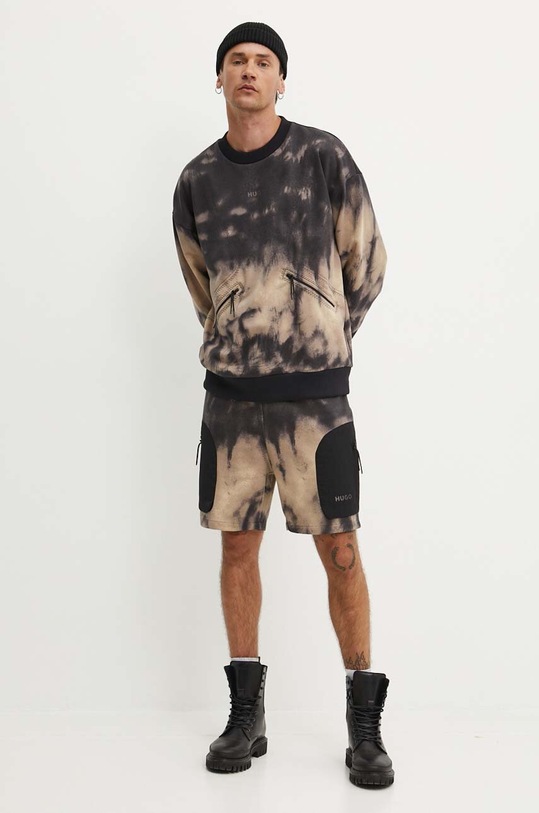 HUGO bluza bawełniana 50516667 beżowy AW24