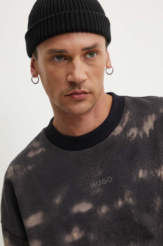 HUGO bluza bawełniana beżowy 50516667