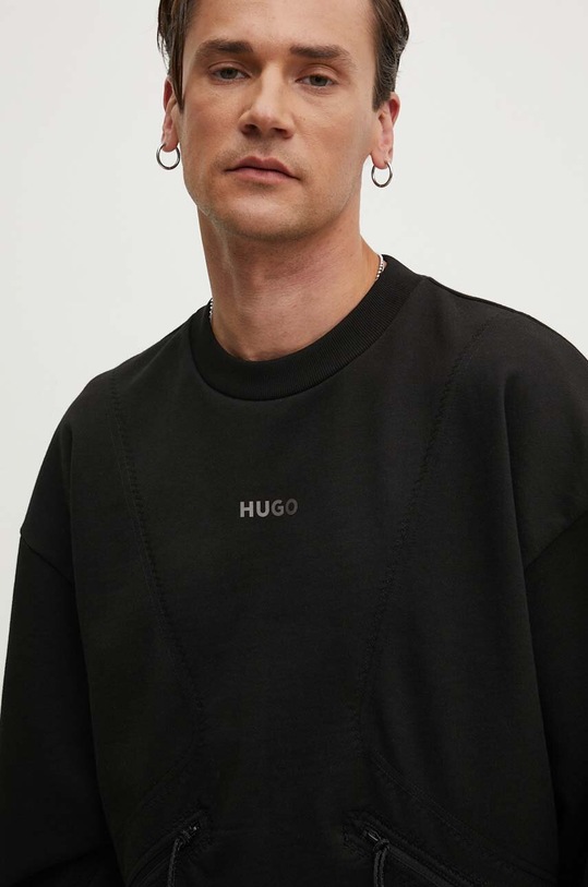 Bavlněná mikina HUGO černá 50516667