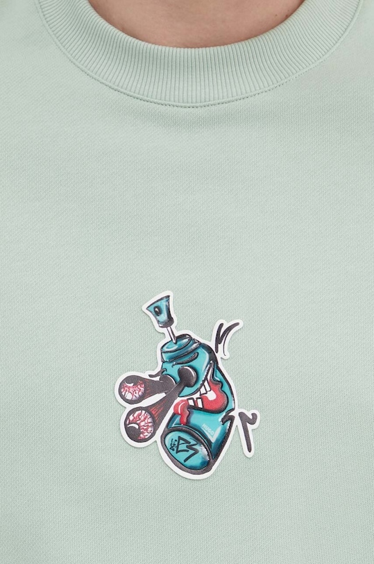 HUGO hanorac de bumbac 50518981 verde