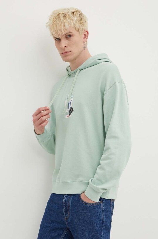 Odzież HUGO bluza bawełniana 50519849 zielony