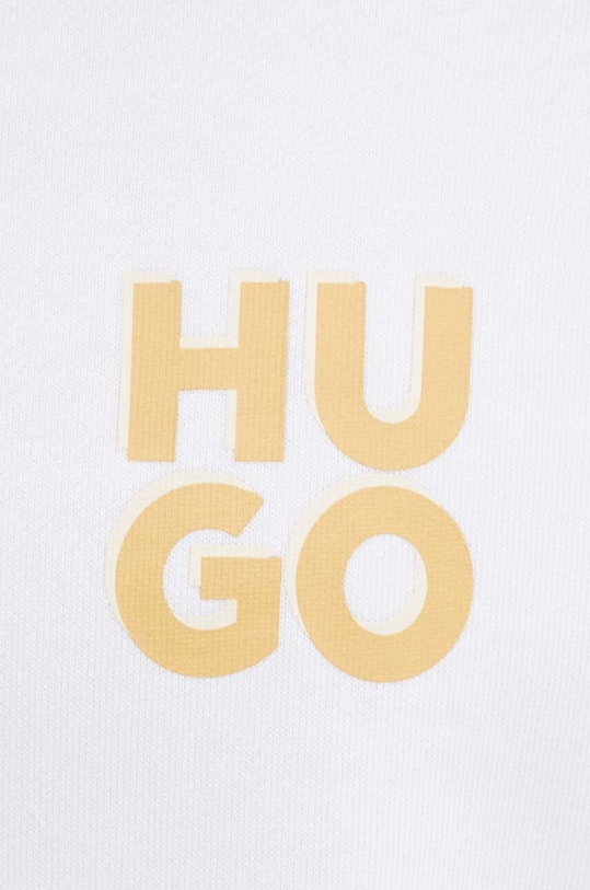HUGO bluza bawełniana 50520159 biały