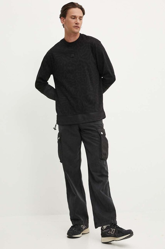 Μπλούζα HUGO 50522378 μαύρο AW24