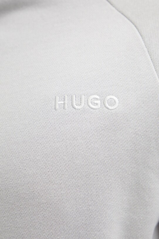 Хлопковая кофта лаунж HUGO 50520494 серый