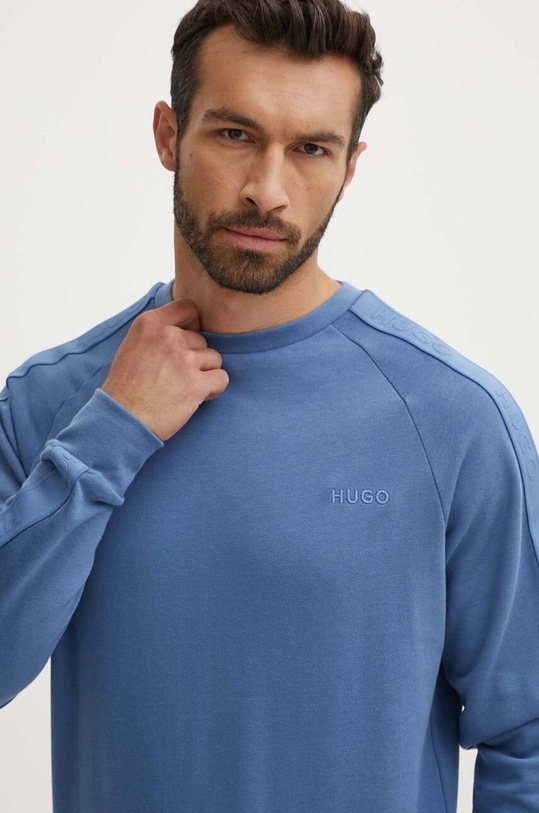 Βαμβακερό φούτερ HUGO βαμβάκι μπλε 50520494