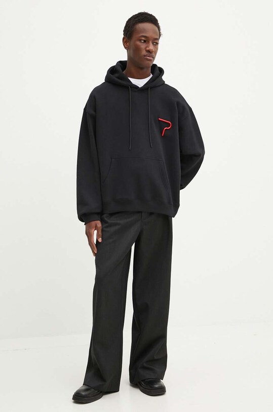 Одежда Хлопковая кофта MSGM 3740MM133.247795 чёрный