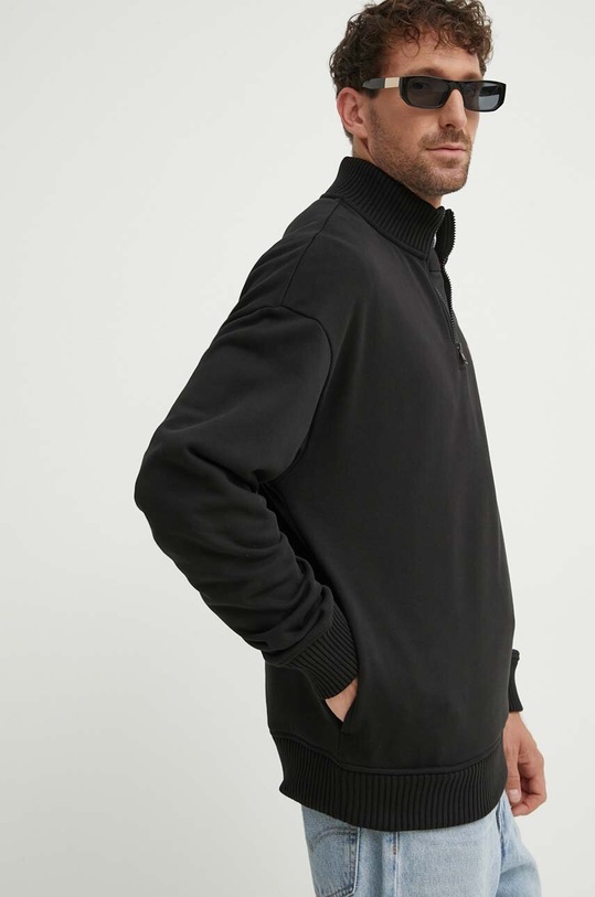 HUGO bluza bawełniana czarny 50517848