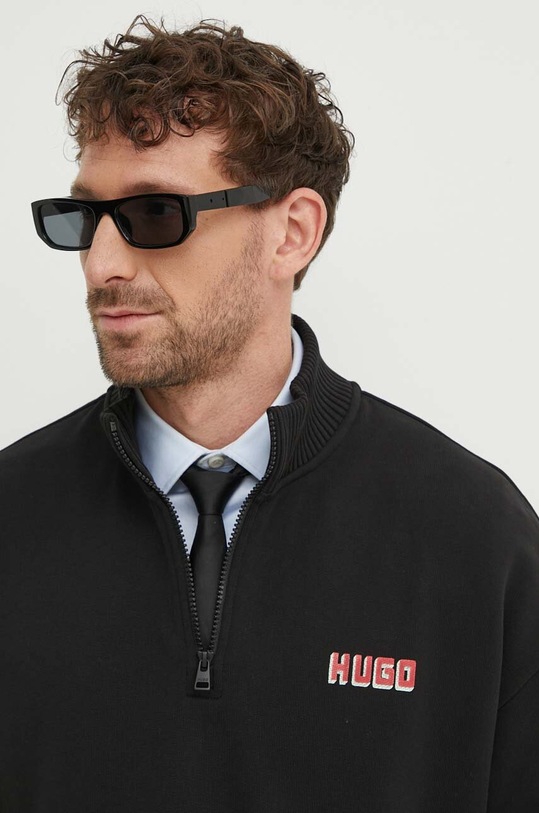 HUGO bluza bawełniana 50517848 czarny