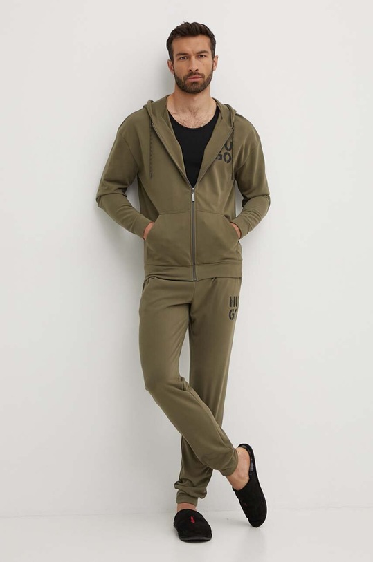 HUGO bluza 50520457 zielony AW24