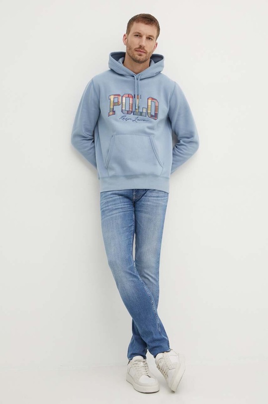 Polo Ralph Lauren bluza 710941854 niebieski AW24