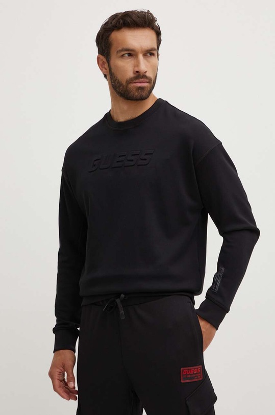 Guess bluza SHEEN czarny Z4YQ06.KC3D2