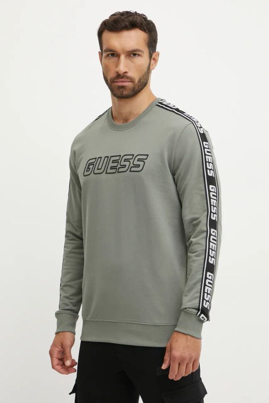 Кофта Guess ARLO з еластаном зелений Z4GQ24.K6ZS1