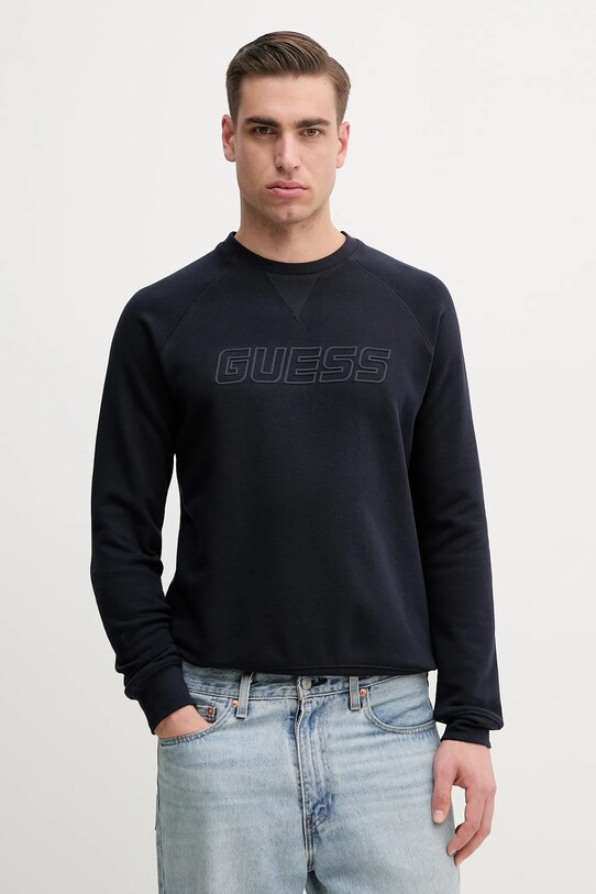 Guess bluza ALDWIN print bleumarin Z4YQ16.KAIJ1