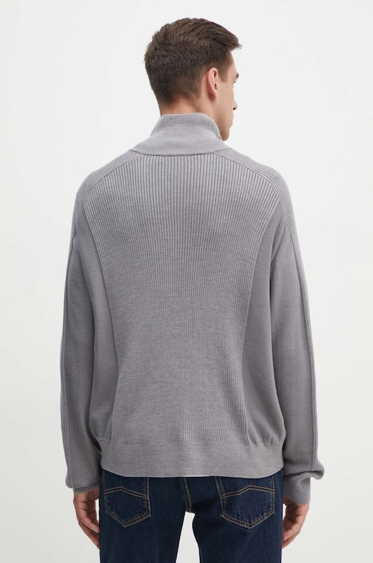 Odzież Armani Exchange kardigan z domieszką wełny 6DZE6G.ZM5BZ szary