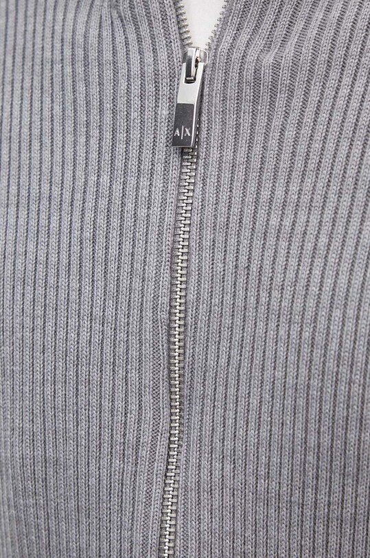 Armani Exchange cardigan din amestec de lana 6DZE6G.ZM5BZ gri