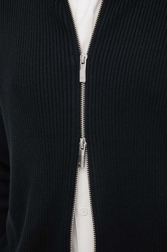 Кардиган з домішкою вовни Armani Exchange 6DZE6G.ZM5BZ чорний