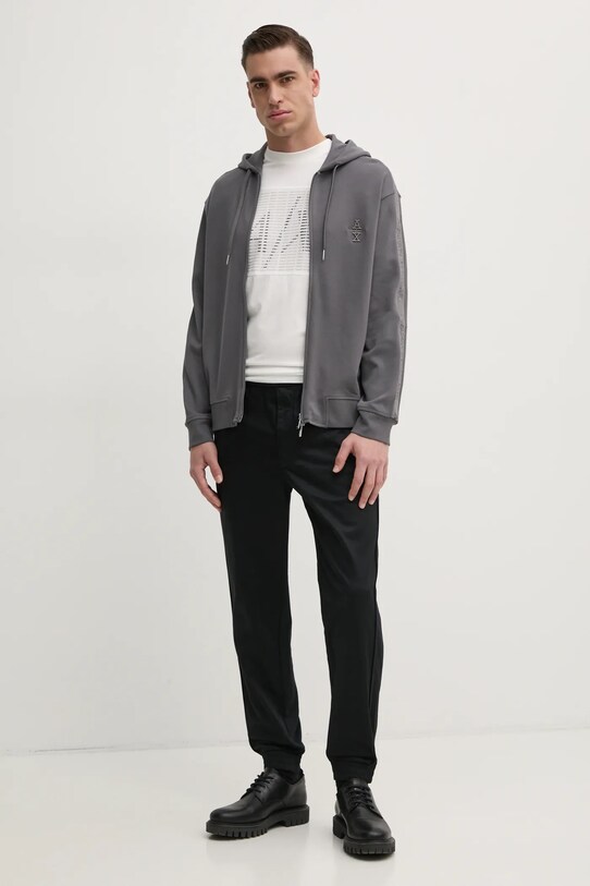 Armani Exchange bluza 6DZMLC.ZJNNZ gri SS25