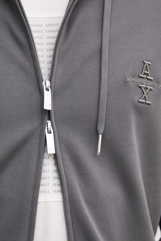 Armani Exchange bluza 6DZMLC.ZJNNZ gri