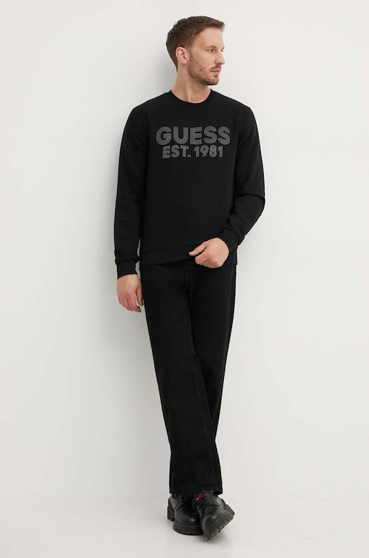 Guess bluza BEAU pozostałe czarny M4YQ08.K9Z21