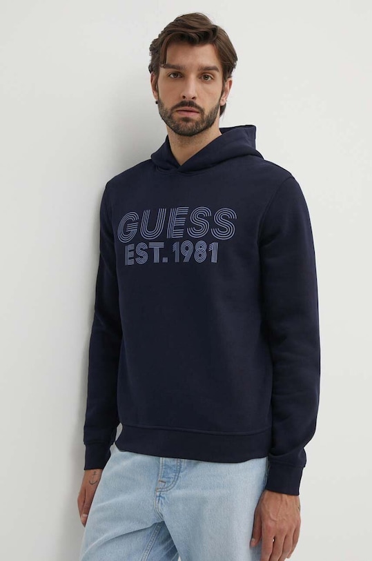 Guess bluza BEAU z kapturem granatowy M4YQ36.K9Z21