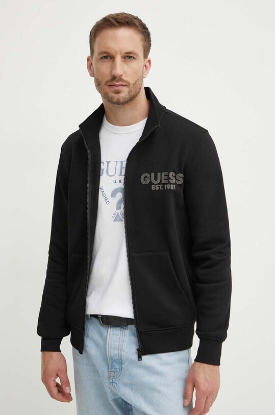 Guess bluza pozostałe czarny M4YQ80.K9Z21
