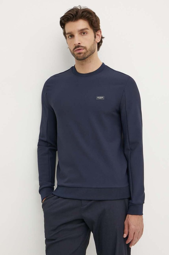 Guess bluza z elastanem granatowy M4YQ09.KCBL0