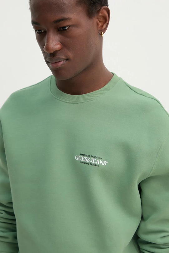 Μπλούζα Guess Jeans πράσινο M4YQ17.K9V31
