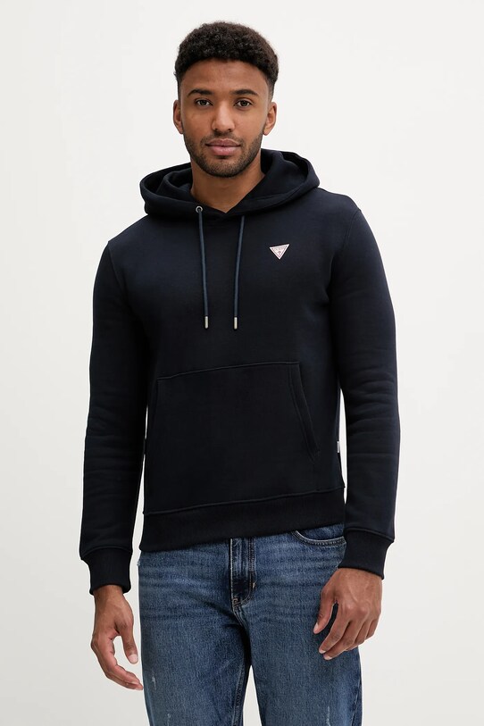 Кофта Guess Jeans с капюшоном тёмно-синий M4YQ22.K9V31