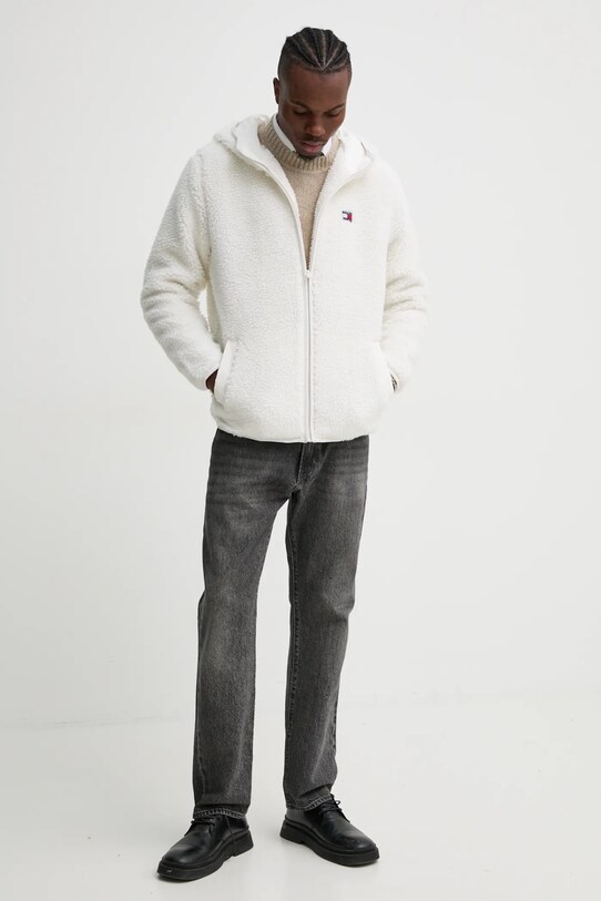 Флисовая кофта Tommy Jeans DM0DM19224 белый AW24