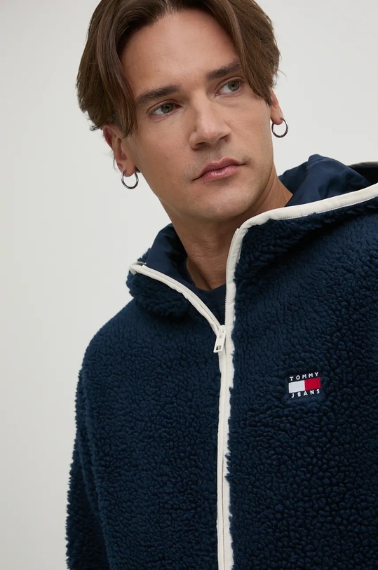 Tommy Jeans hanorac fleece bleumarin DM0DM19224