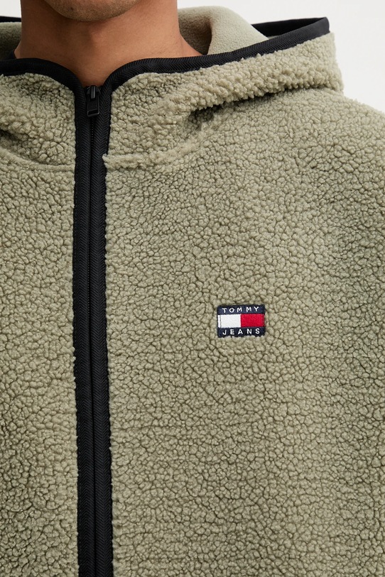 Fleecová mikina Tommy Jeans DM0DM19224 zelená