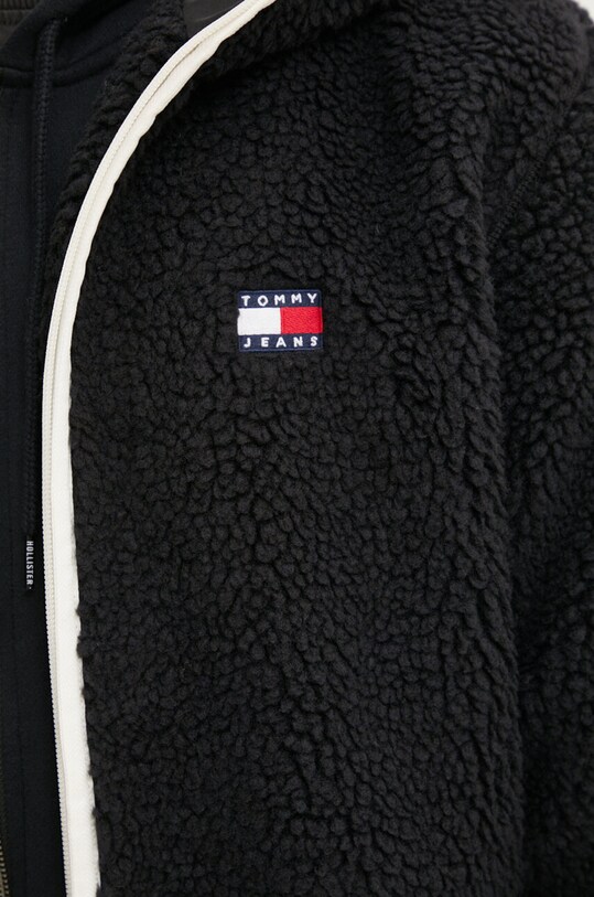 Fleecová mikina Tommy Jeans DM0DM19224 černá