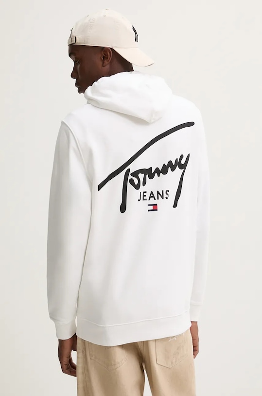 Tommy Jeans bluza bawełniana nadruk biały DM0DM19229