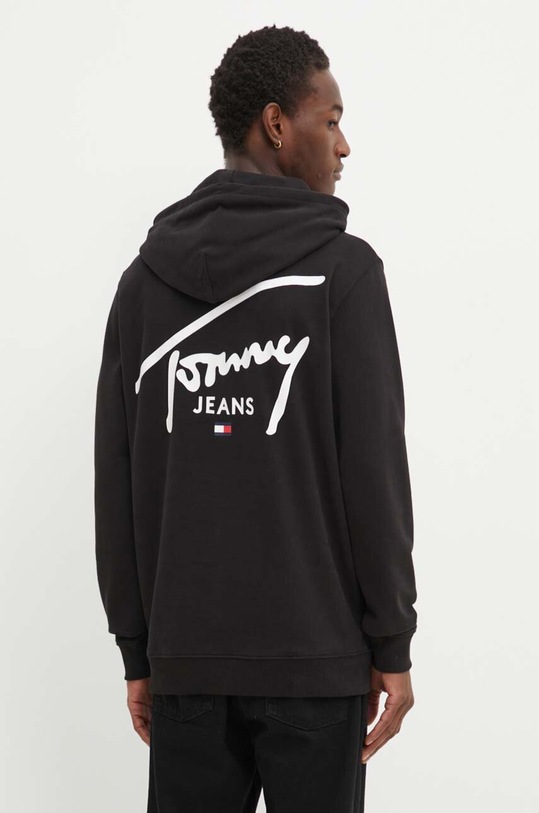 Îmbrăcăminte Tommy Jeans hanorac de bumbac DM0DM19229 negru