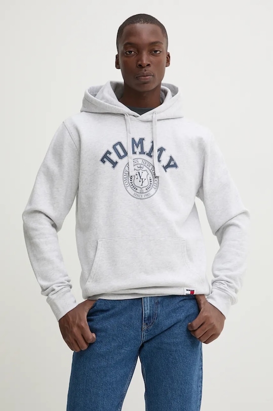 Tommy Jeans bluza melanj gri DM0DM19235
