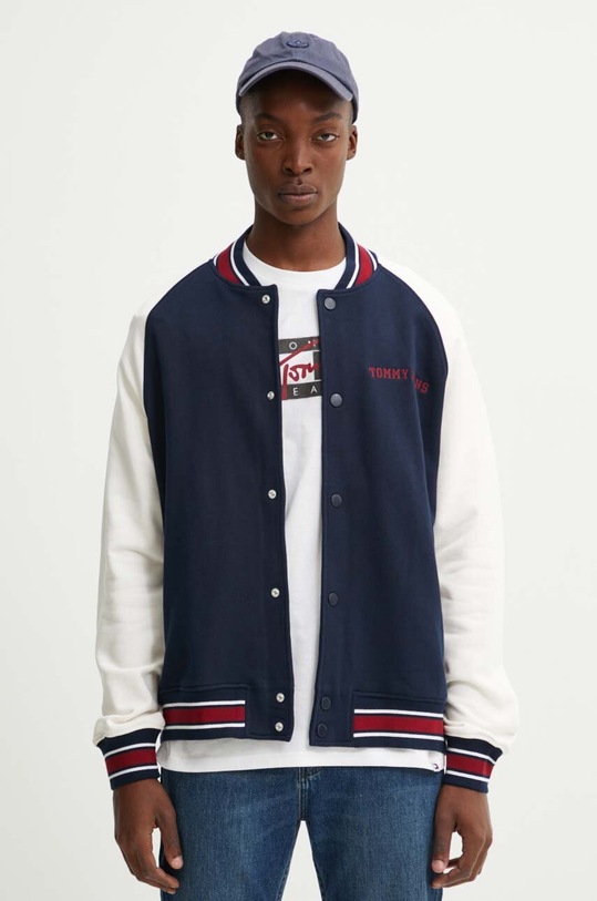 Îmbrăcăminte Tommy Jeans hanorac de bumbac DM0DM19237 bleumarin