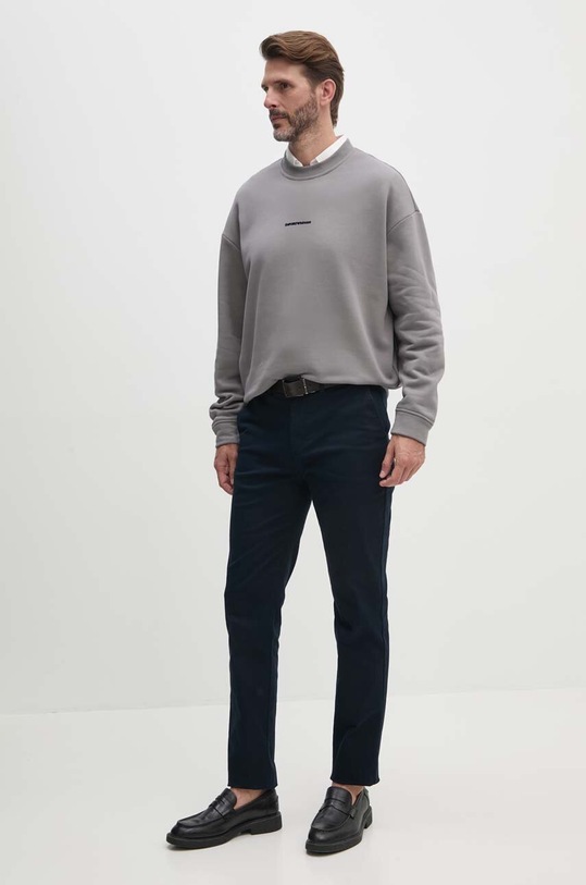 Emporio Armani hanorac de bumbac 6D1M95.1JTAZ gri AW24
