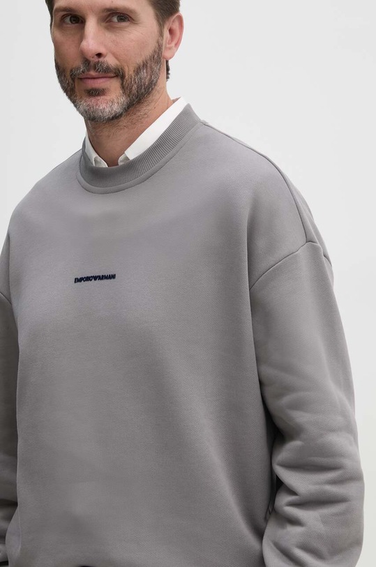 Emporio Armani hanorac de bumbac gri 6D1M95.1JTAZ