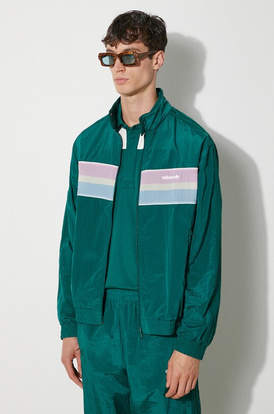 adidas Originals sweatshirt 80s Nylon Archive 3-Stripes Track Top other green JC6517