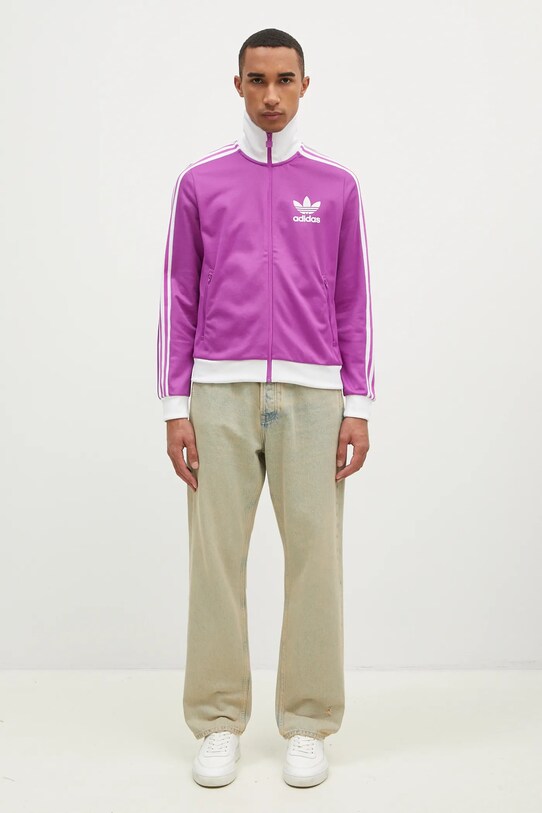 Кофта adidas Originals Beckenbauer Track Top IY2220 фиолетовой