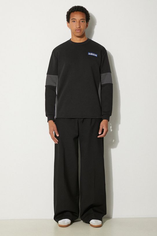 Μπλούζα adidas Originals Adibreak Crew IY4853 μαύρο AW24